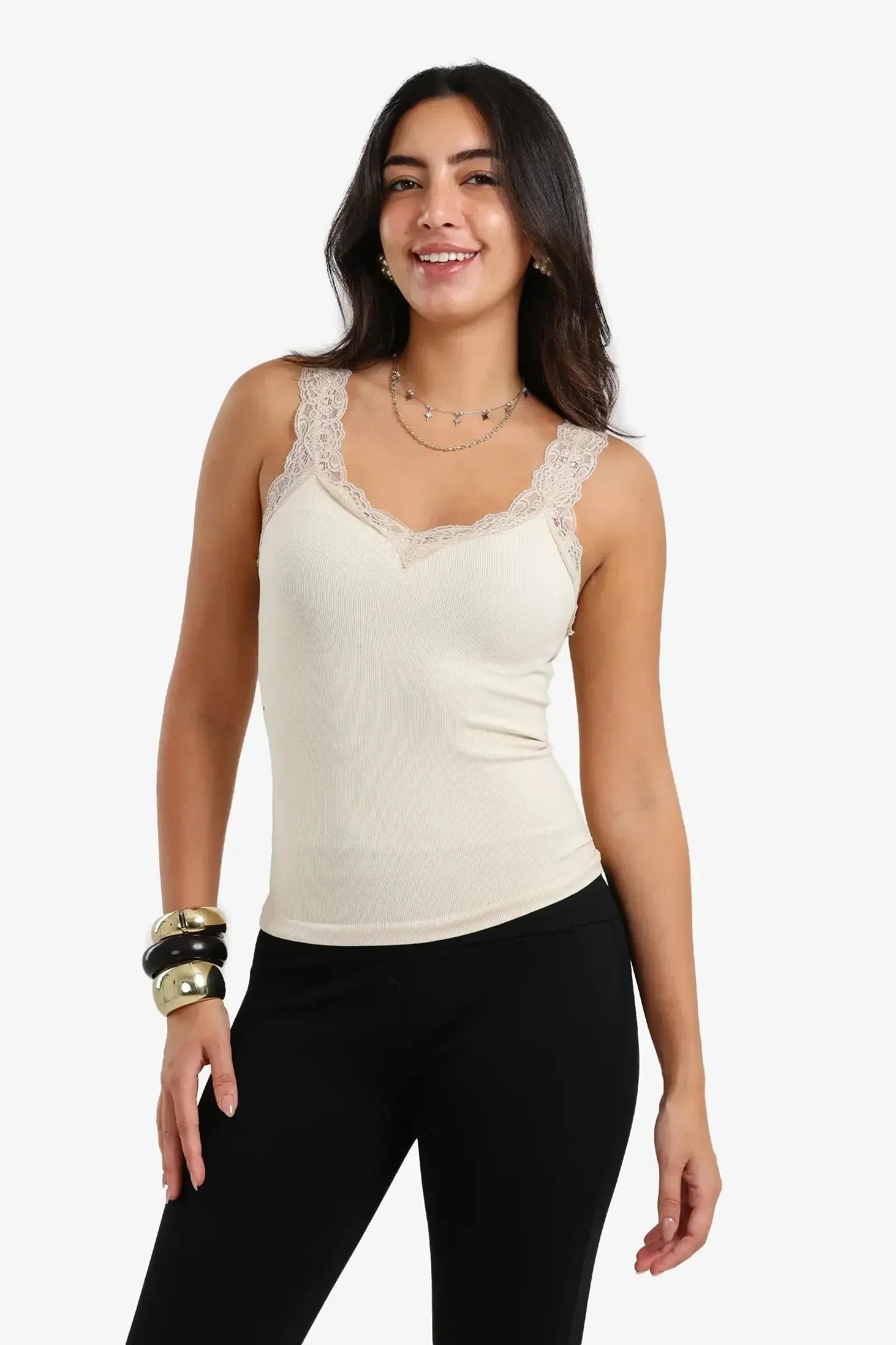 Carina - Lace-Detailed Tank Top 10