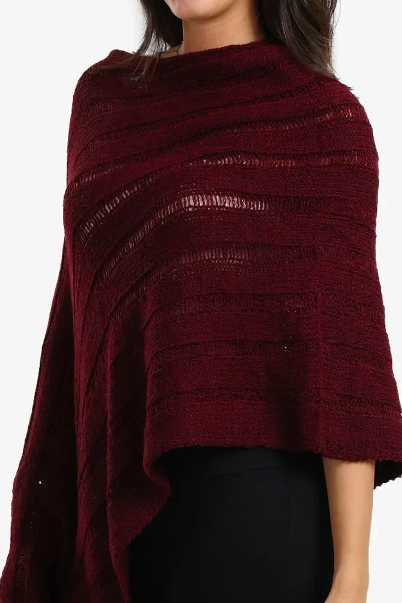 Poncho with Fringe Details - Carina 6