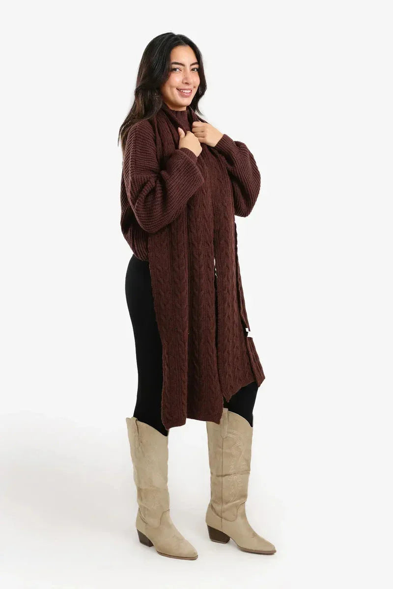 Braided Pattern Scarf - Carina 6