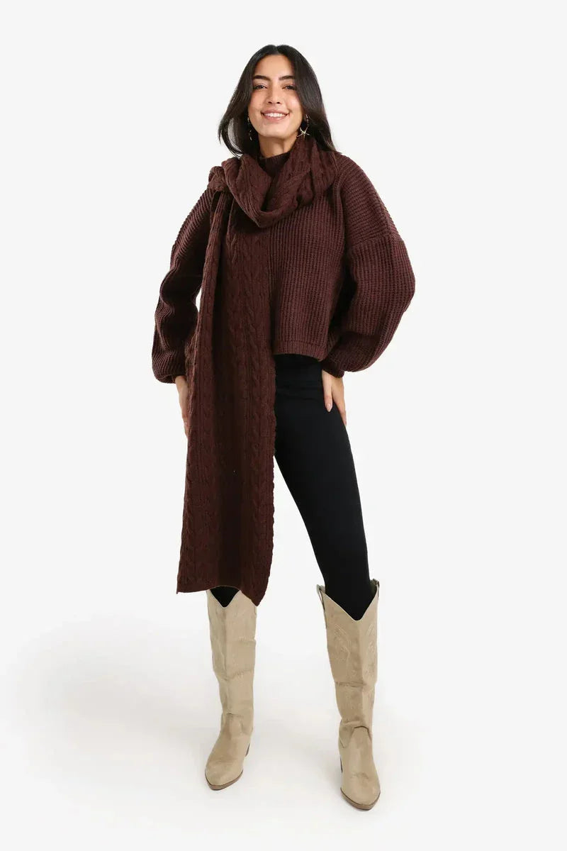 Braided Pattern Scarf - Carina 3