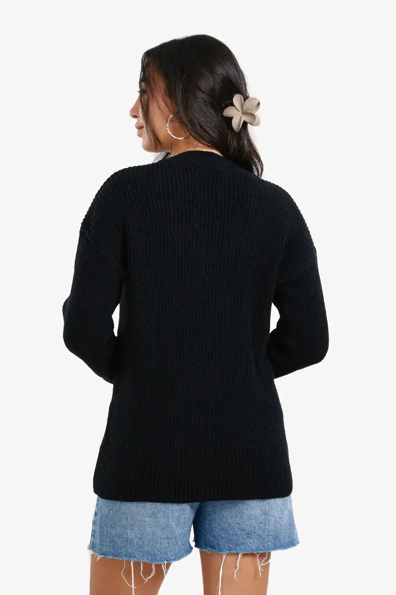 Carina - Ribbed V-Neck Pullover 5