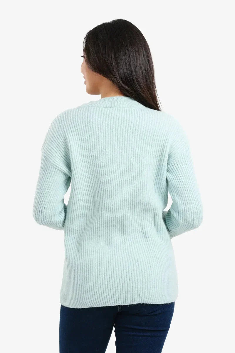 Carina - Ribbed V-Neck Pullover 6