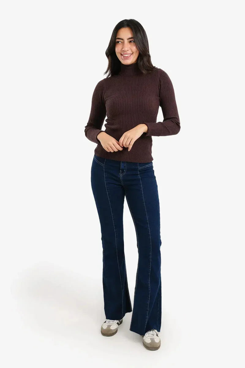 Ribbed Turtleneck Pullover - Carina 15