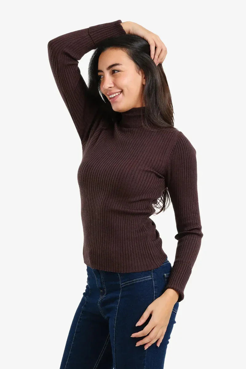 Ribbed Turtleneck Pullover - Carina 6