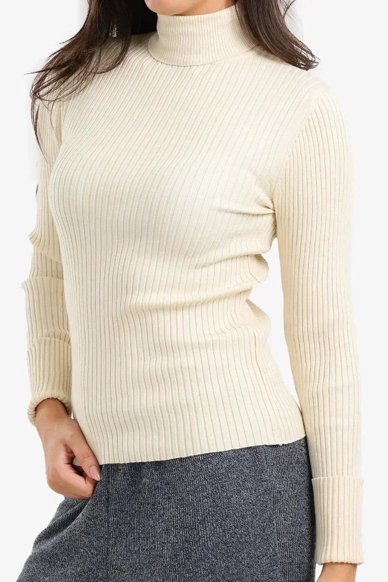 Ribbed Turtleneck Pullover - Carina 8
