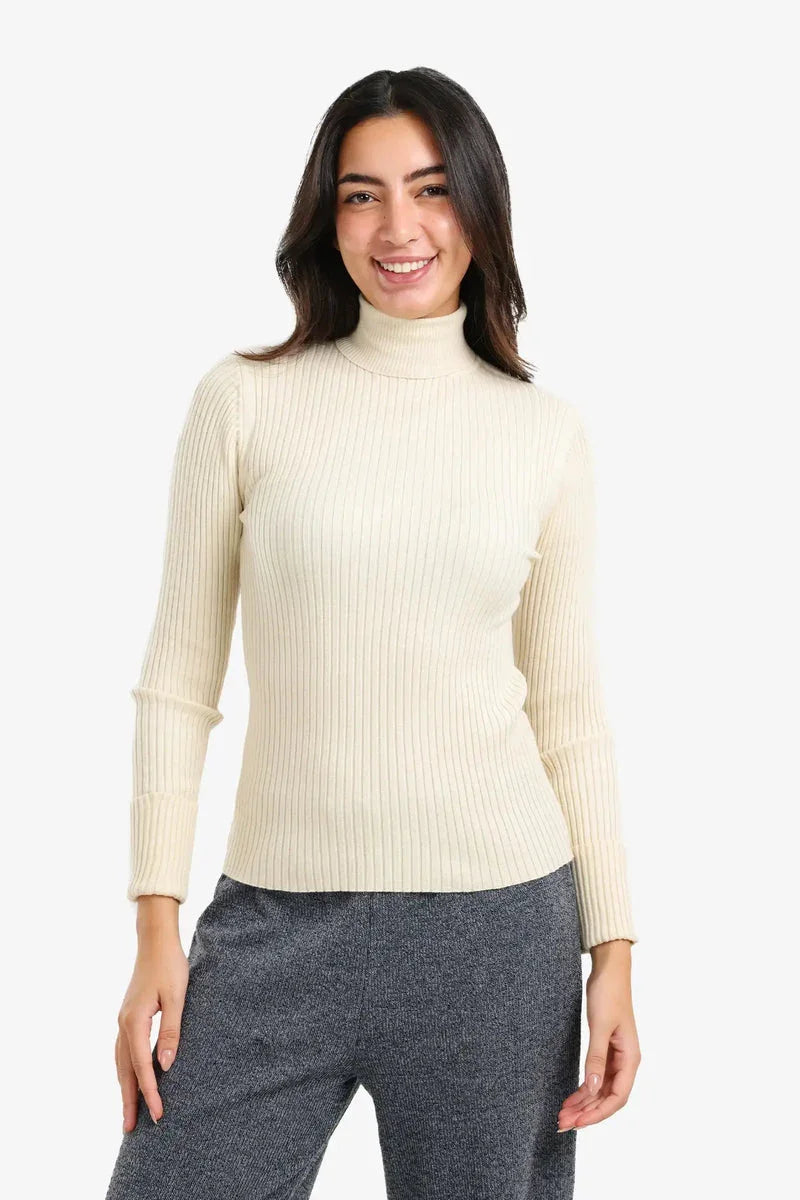 Carina - Ribbed Turtleneck Pullover 2