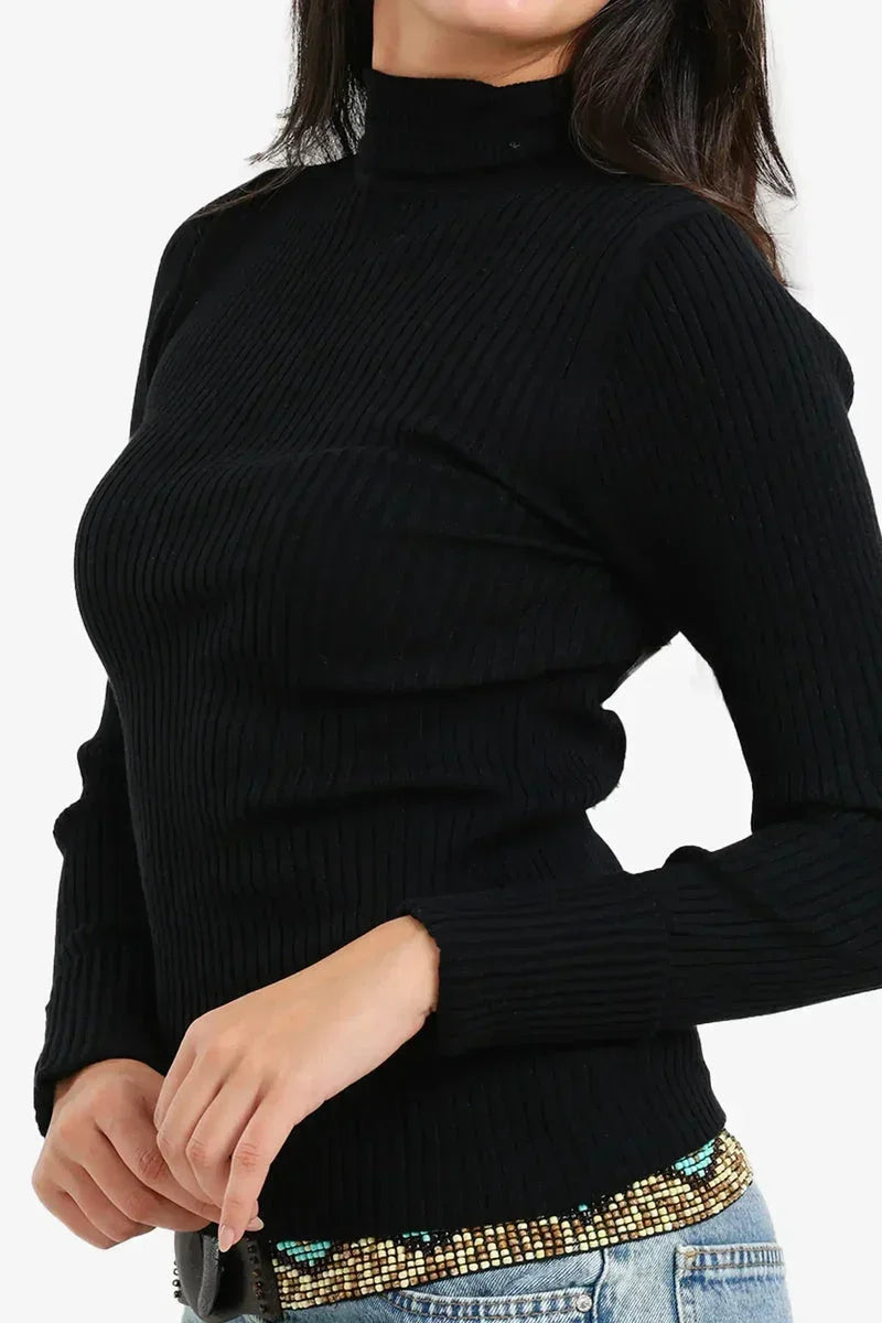 Ribbed Turtleneck Pullover - Carina 10