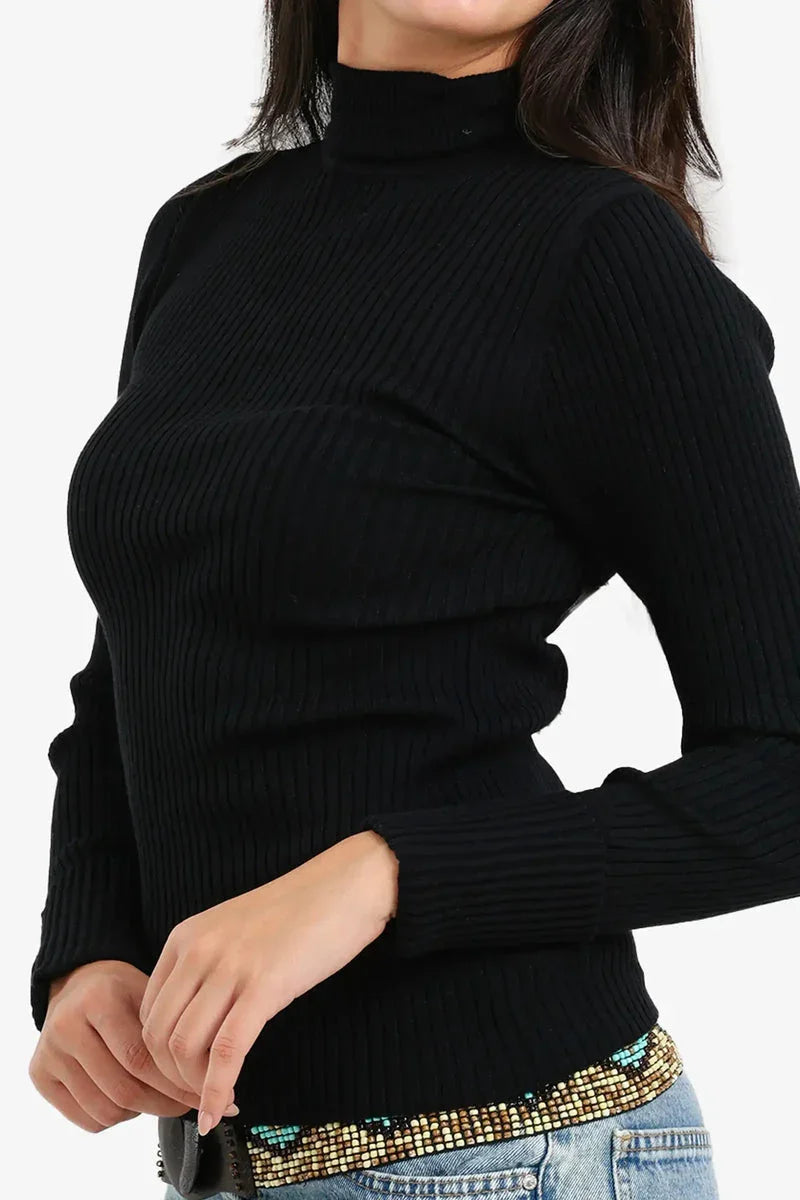 Carina - Ribbed Turtleneck Pullover 10