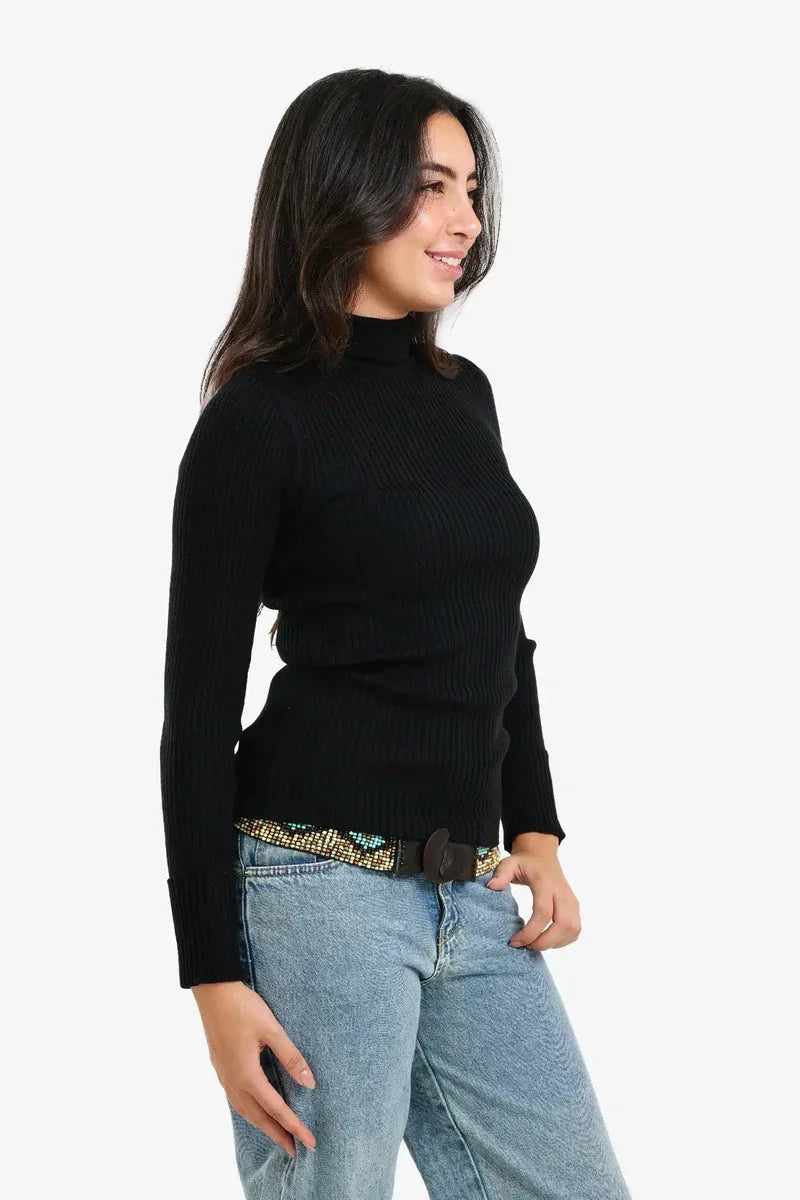 Ribbed Turtleneck Pullover - Carina 4