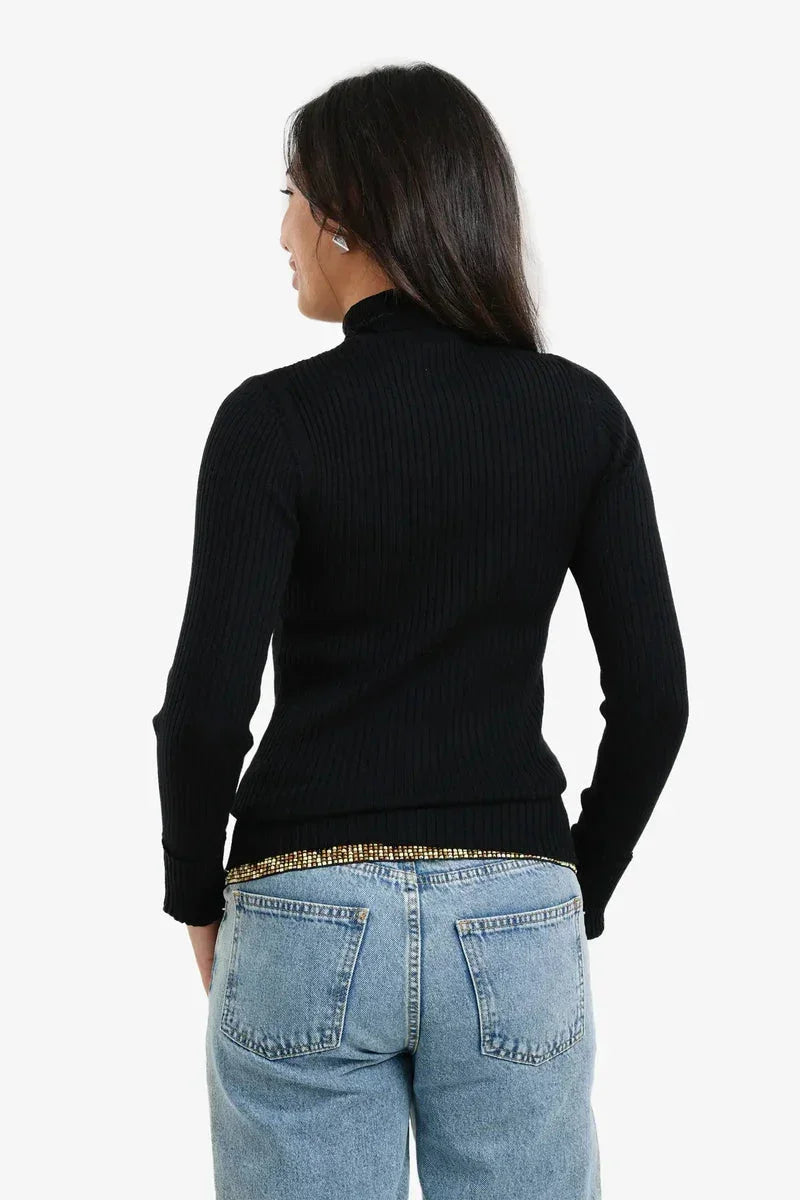 Ribbed Turtleneck Pullover - Carina 7