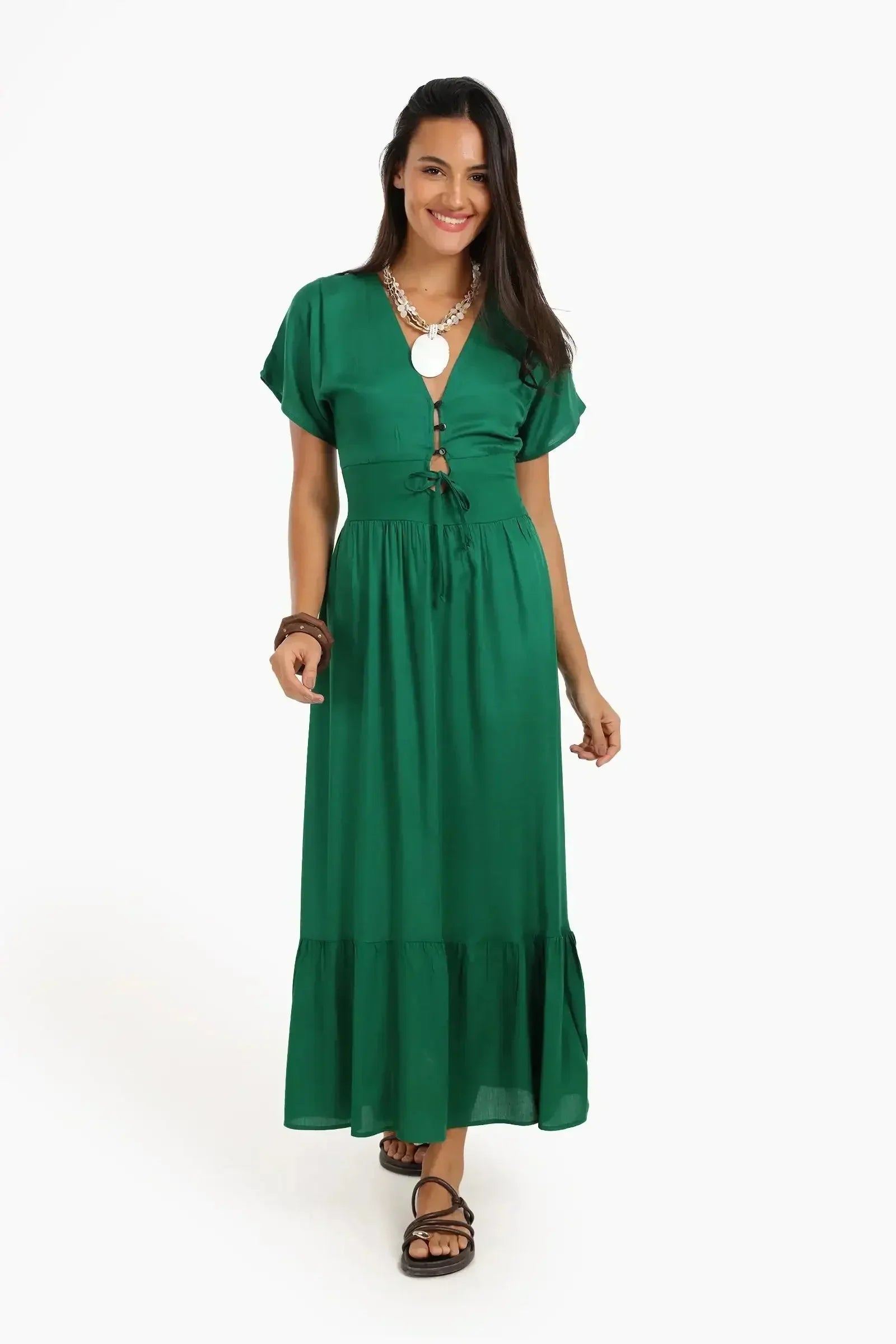 Carina - Maxi Dress with Front Drawstring 5