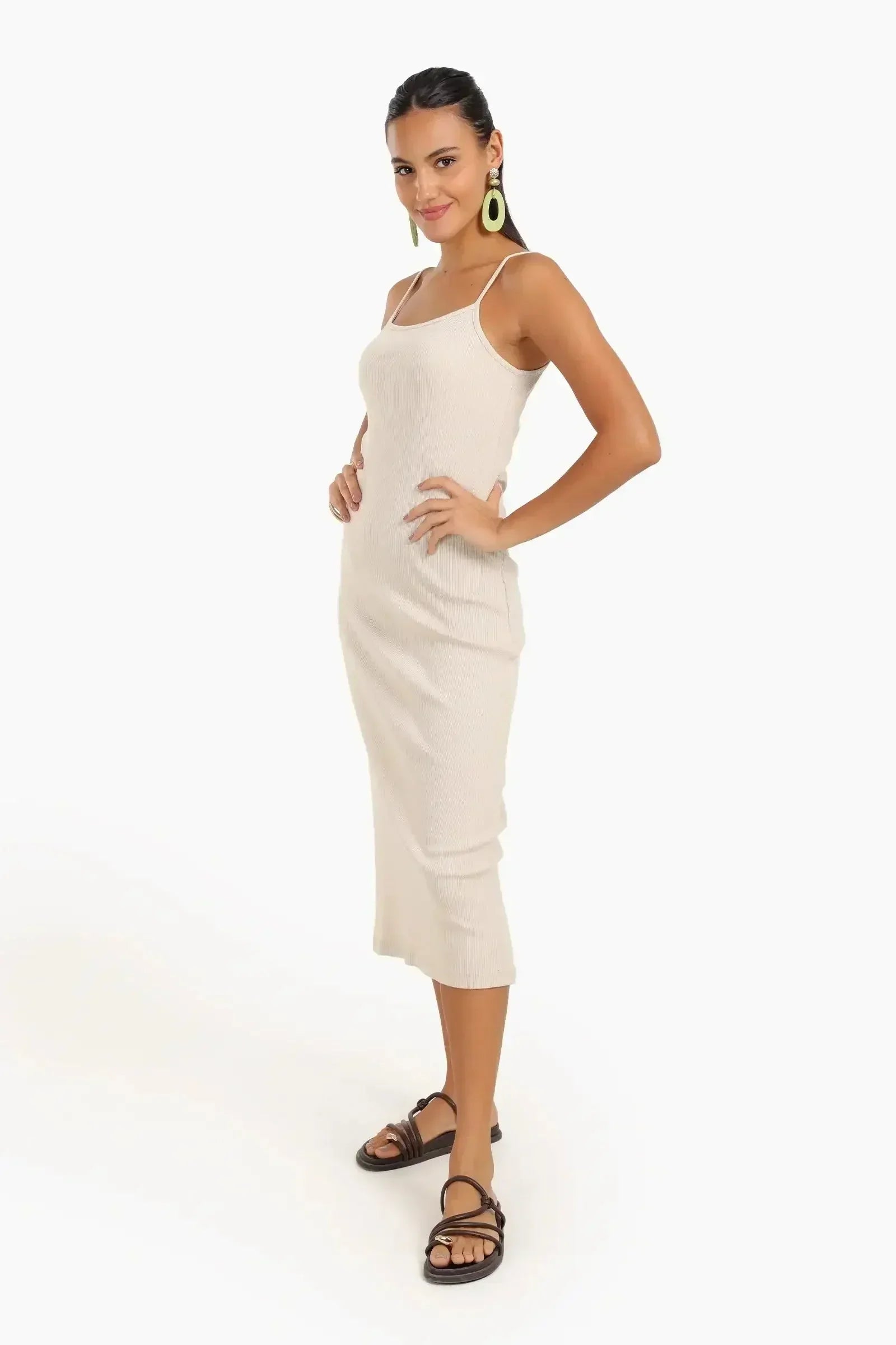 Carina - Ribbed Midi Dress 3