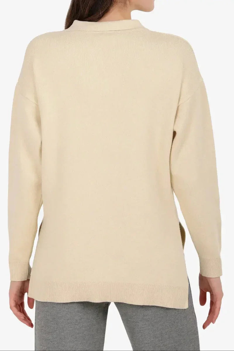 Relaxed Fit Side-Slit Pullover - Carina 9