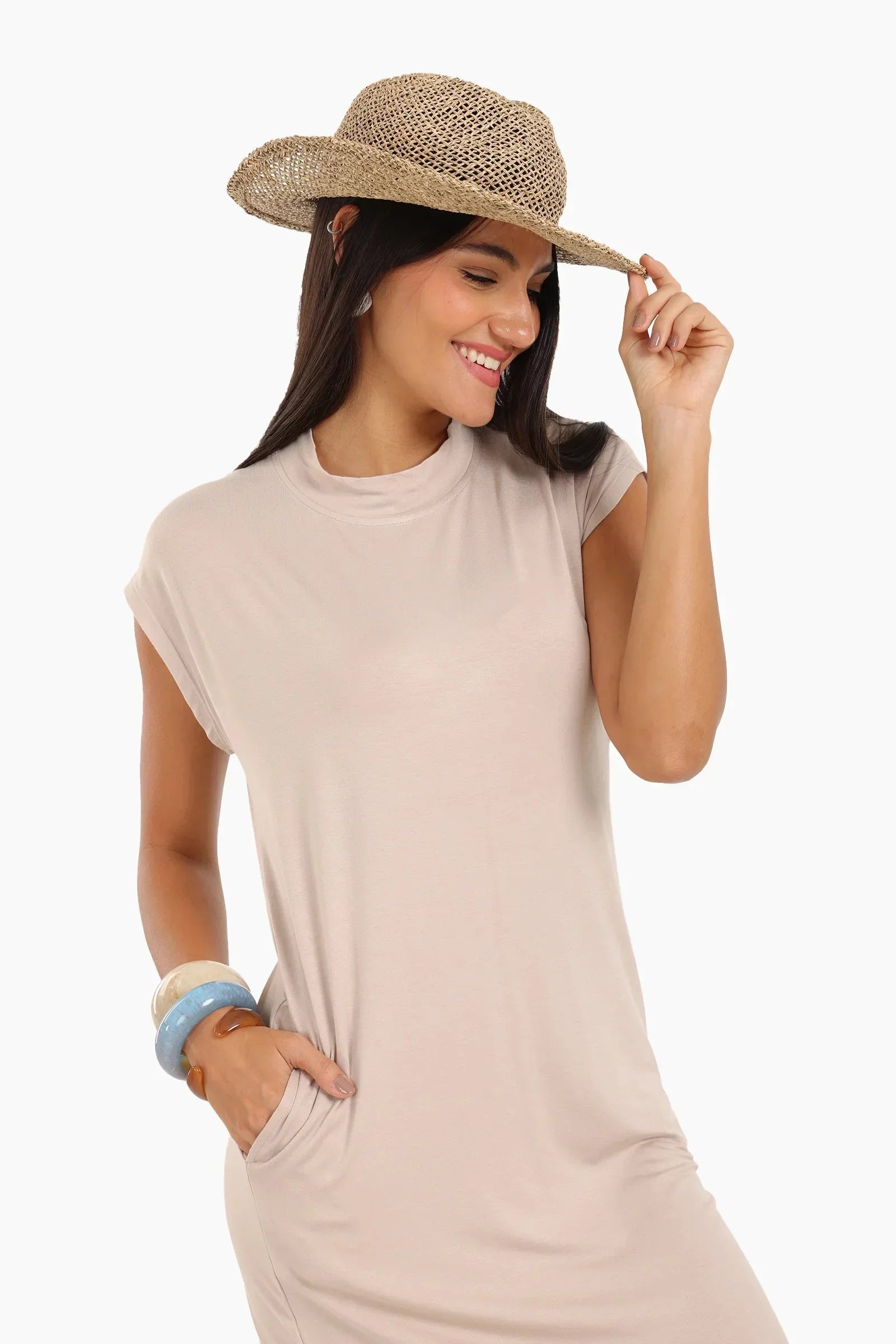 Carina - Casual Solid Pattern Dress 2