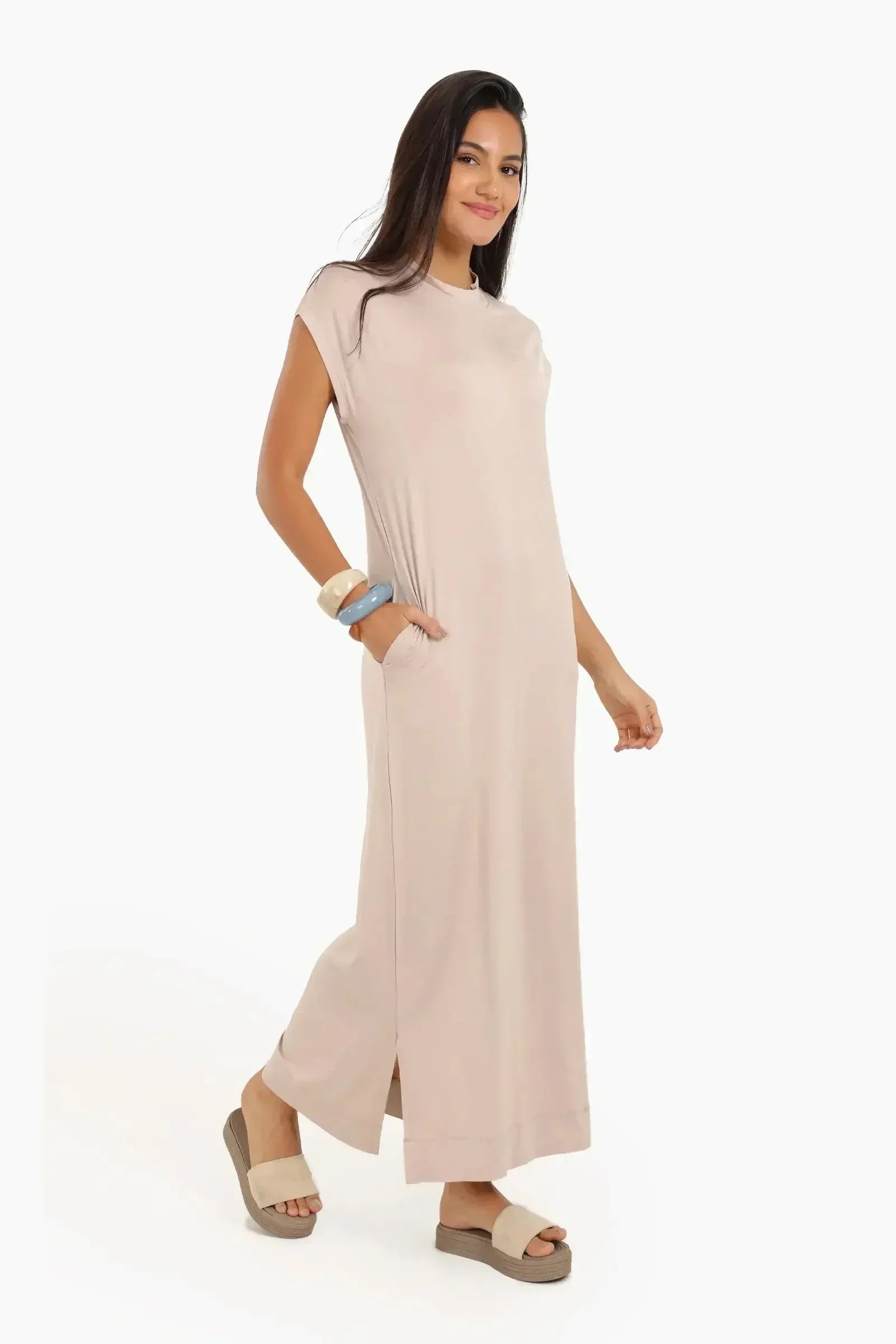 Carina - Casual Solid Pattern Dress 14