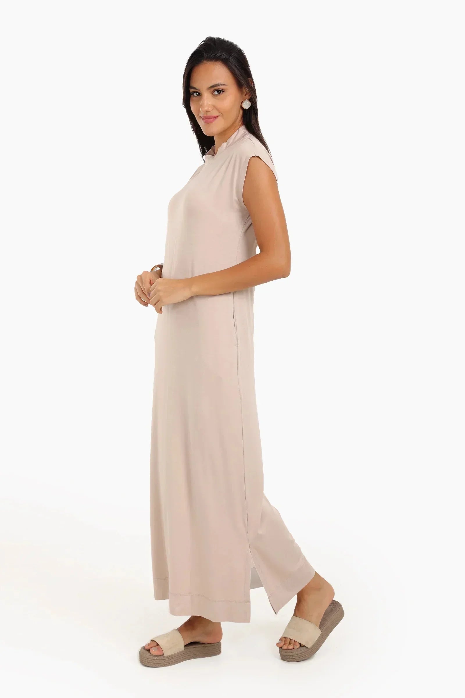 Carina - Casual Solid Pattern Dress 3