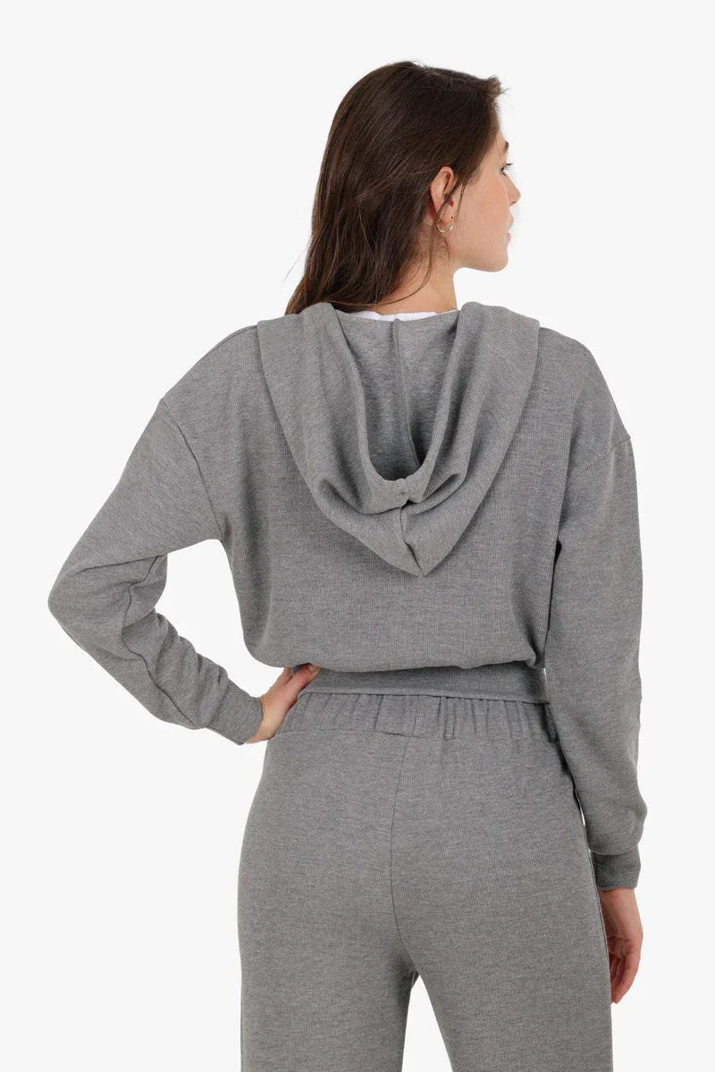 Carina - Hooded Ribbed Lounge Sweatshirt 5