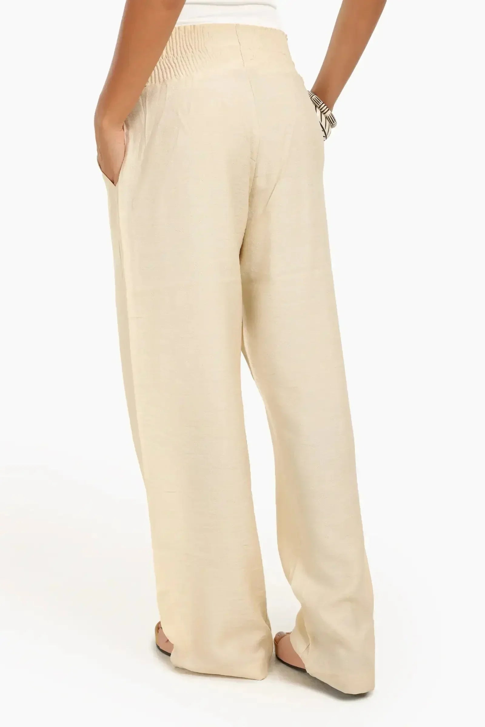 Carina - High Wide Waist Beach Pants 3