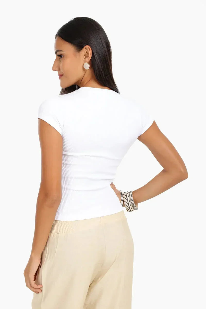 Carina - Slim Fit Ribbed Top 10