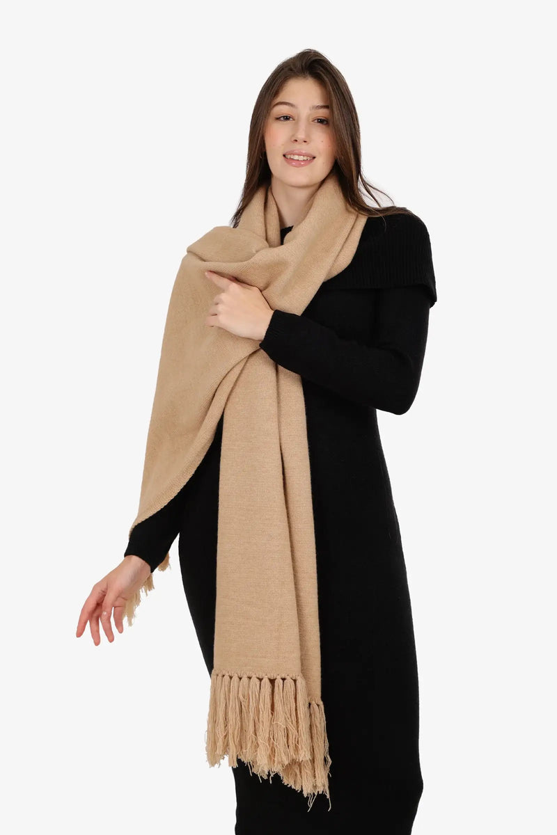 Carina - Fringed Rectangular Shawl