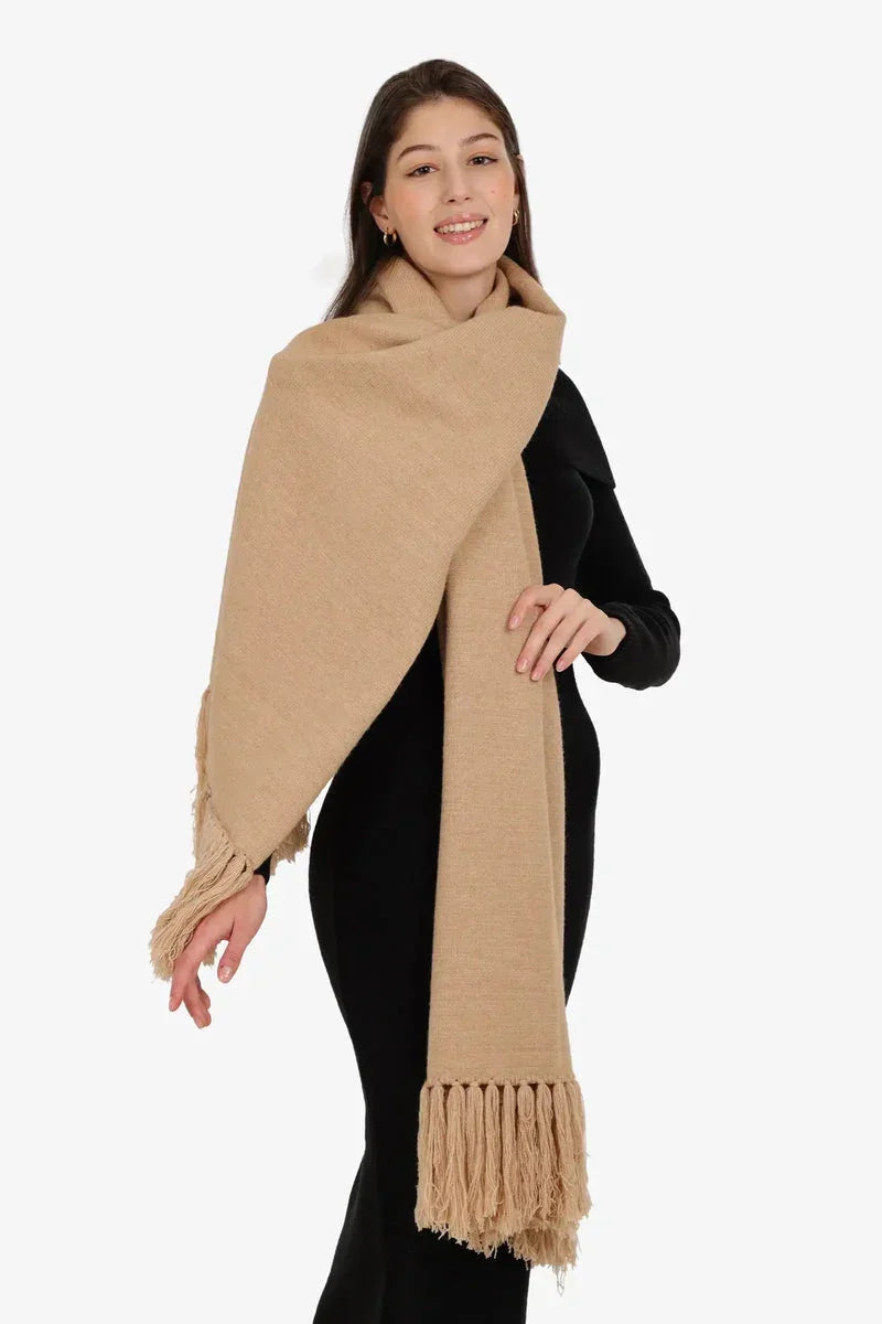 Carina - Fringed Rectangular Shawl 5