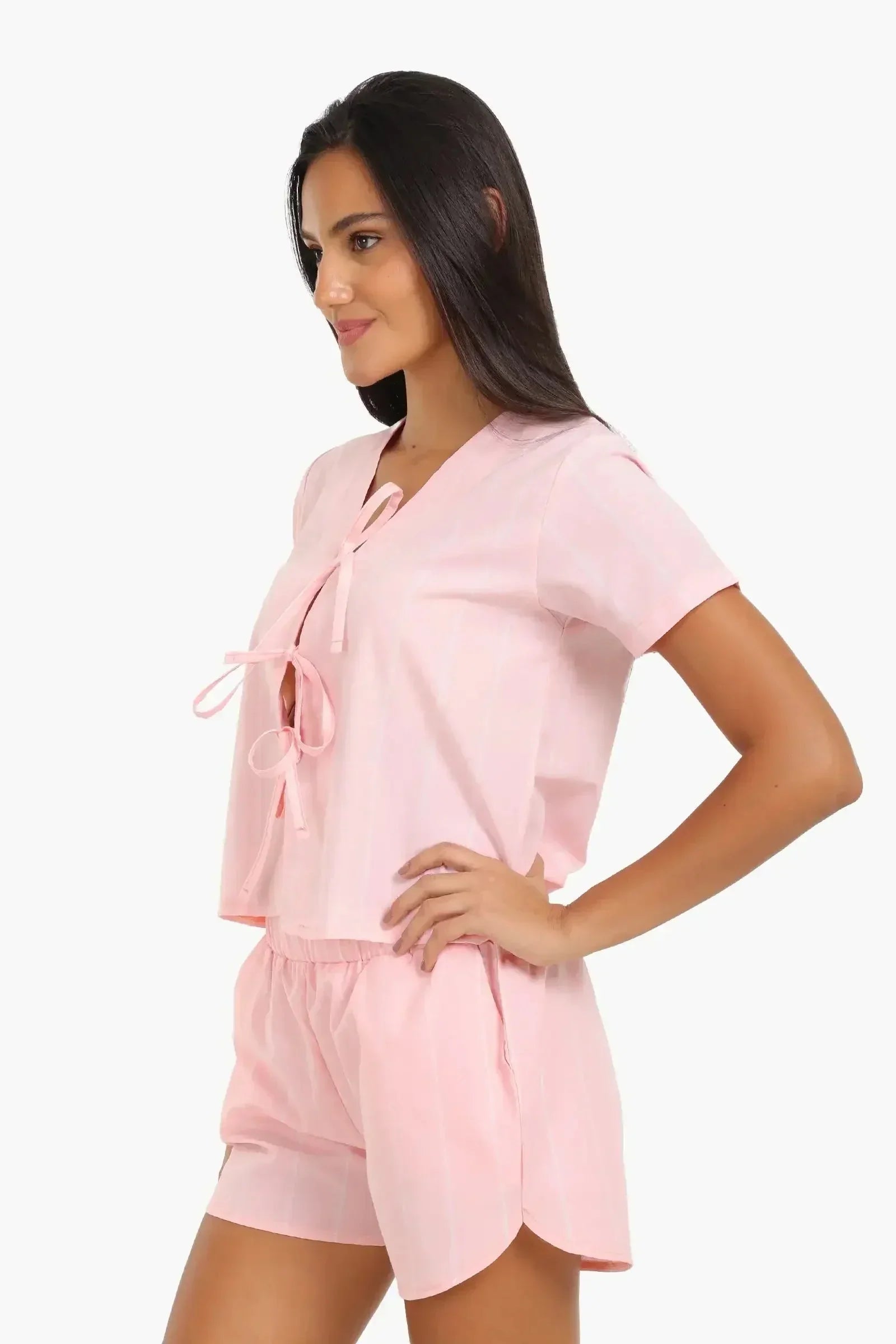 Carina - Peach Blossom Pyjama Set 2
