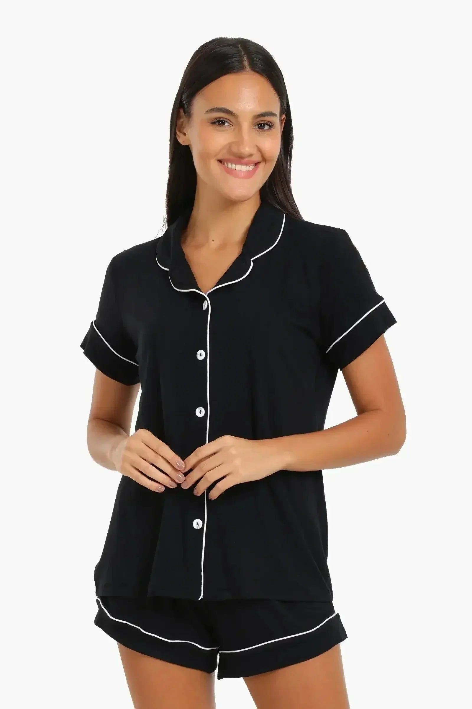 Carina - Color Piping Poplin Pyjama Set 3