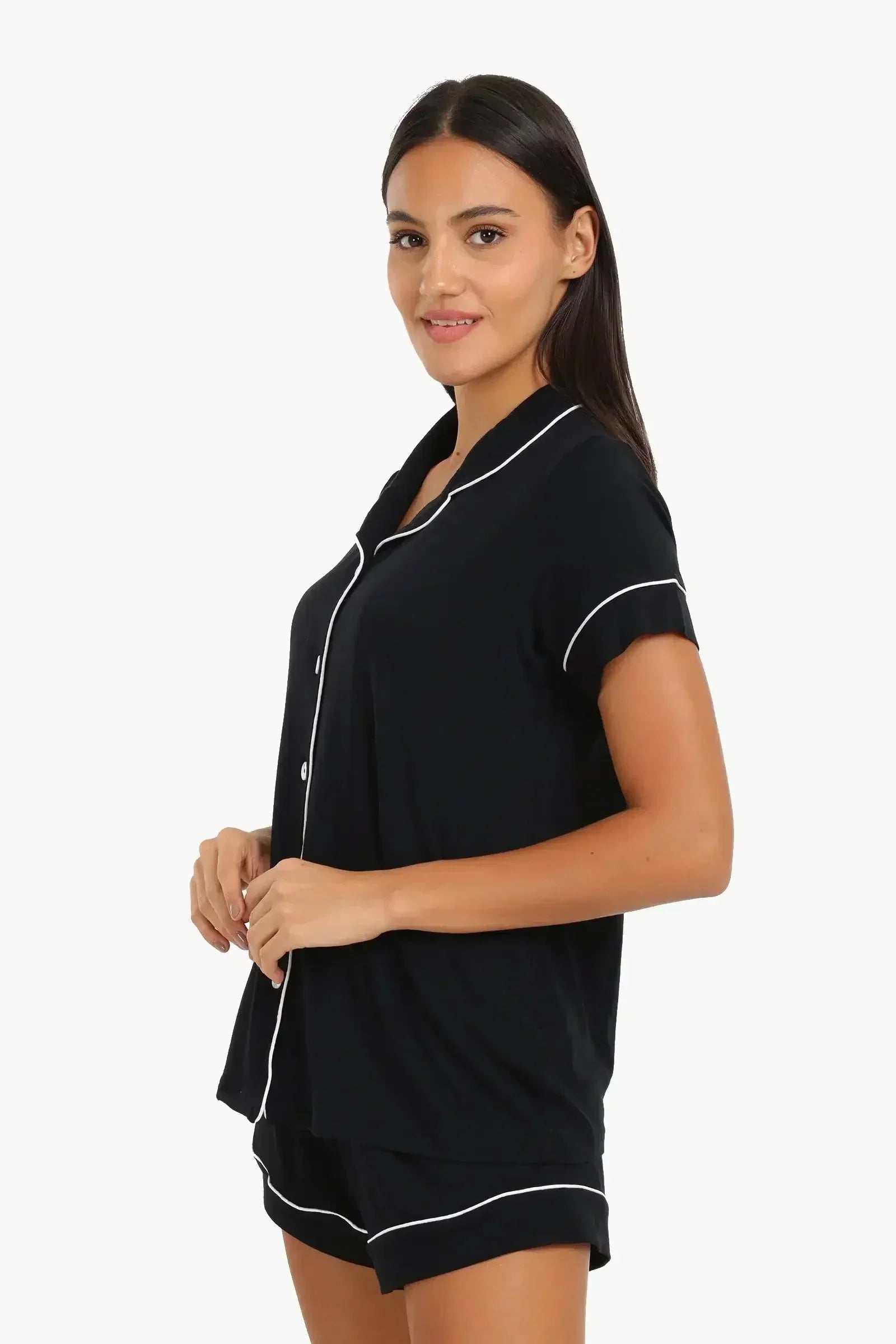 Carina - Color Piping Poplin Pyjama Set 5
