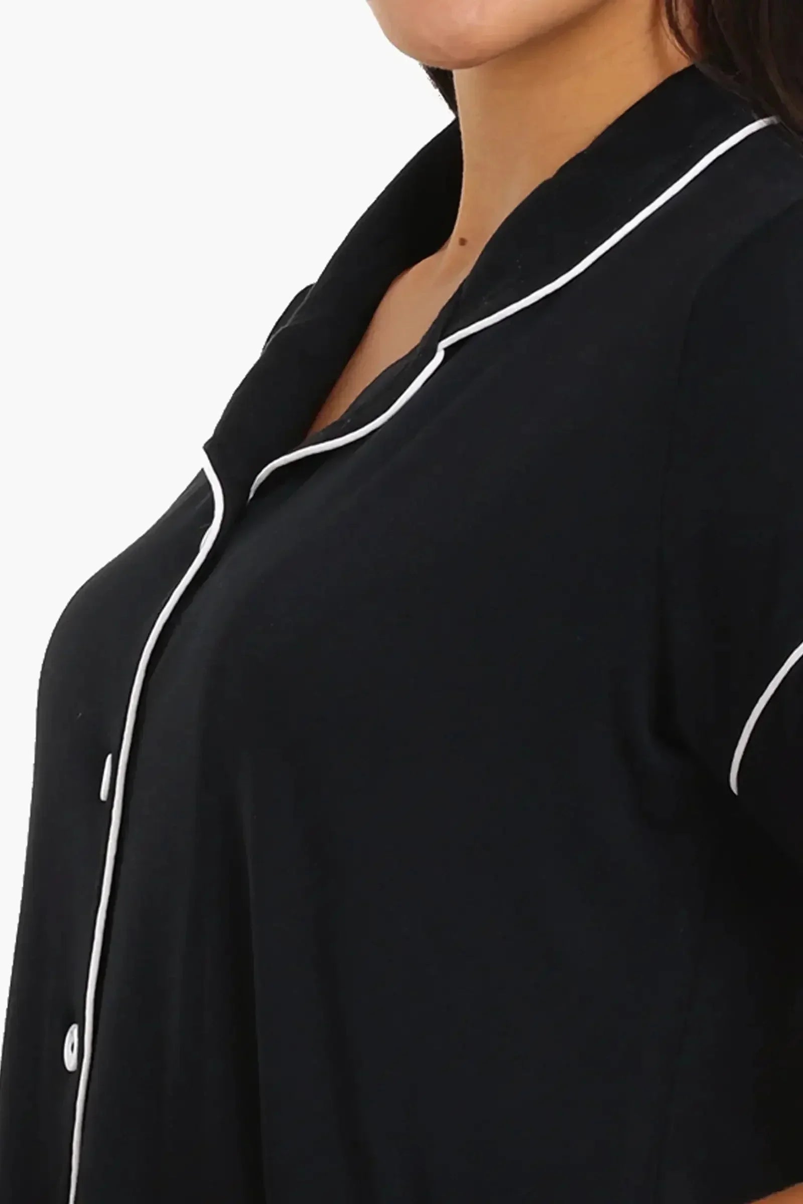 Carina - Color Piping Poplin Pyjama Set 7