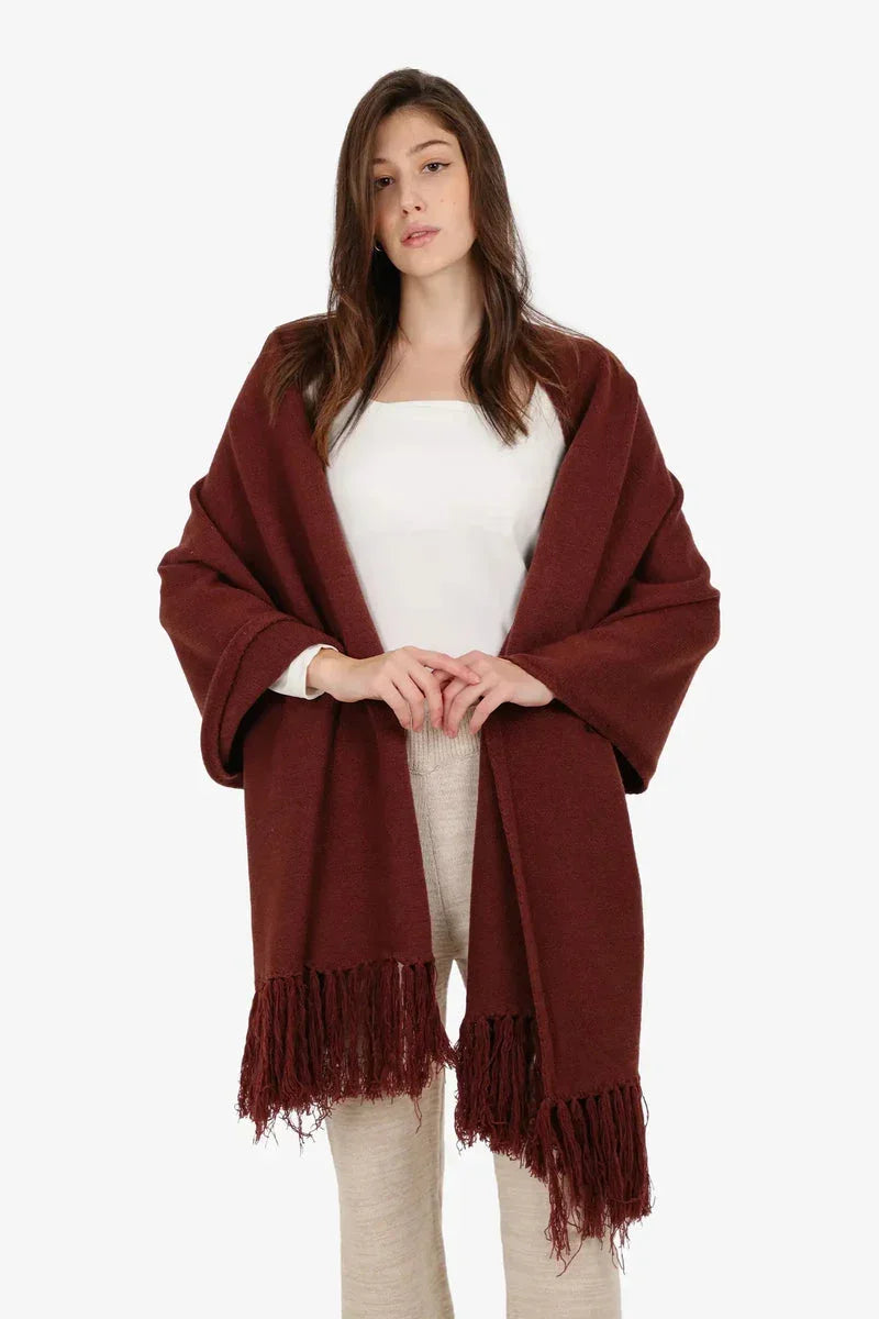 Carina - Fringed Rectangular Shawl 3