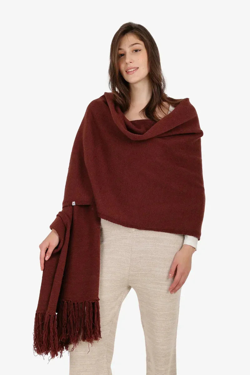 Carina - Fringed Rectangular Shawl 6