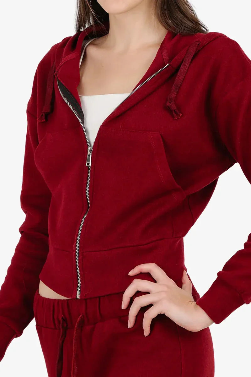 Carina - Hooded Ribbed Lounge Sweatshirt 8