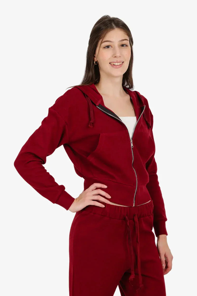 Carina - Hooded Ribbed Lounge Sweatshirt 4