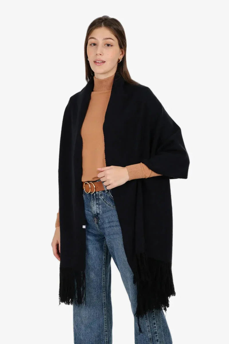 Carina - Fringed Rectangular Shawl 4