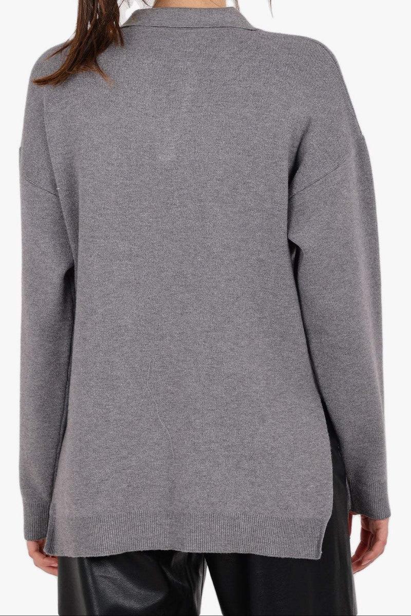 Relaxed Fit Side-Slit Pullover - Carina 8
