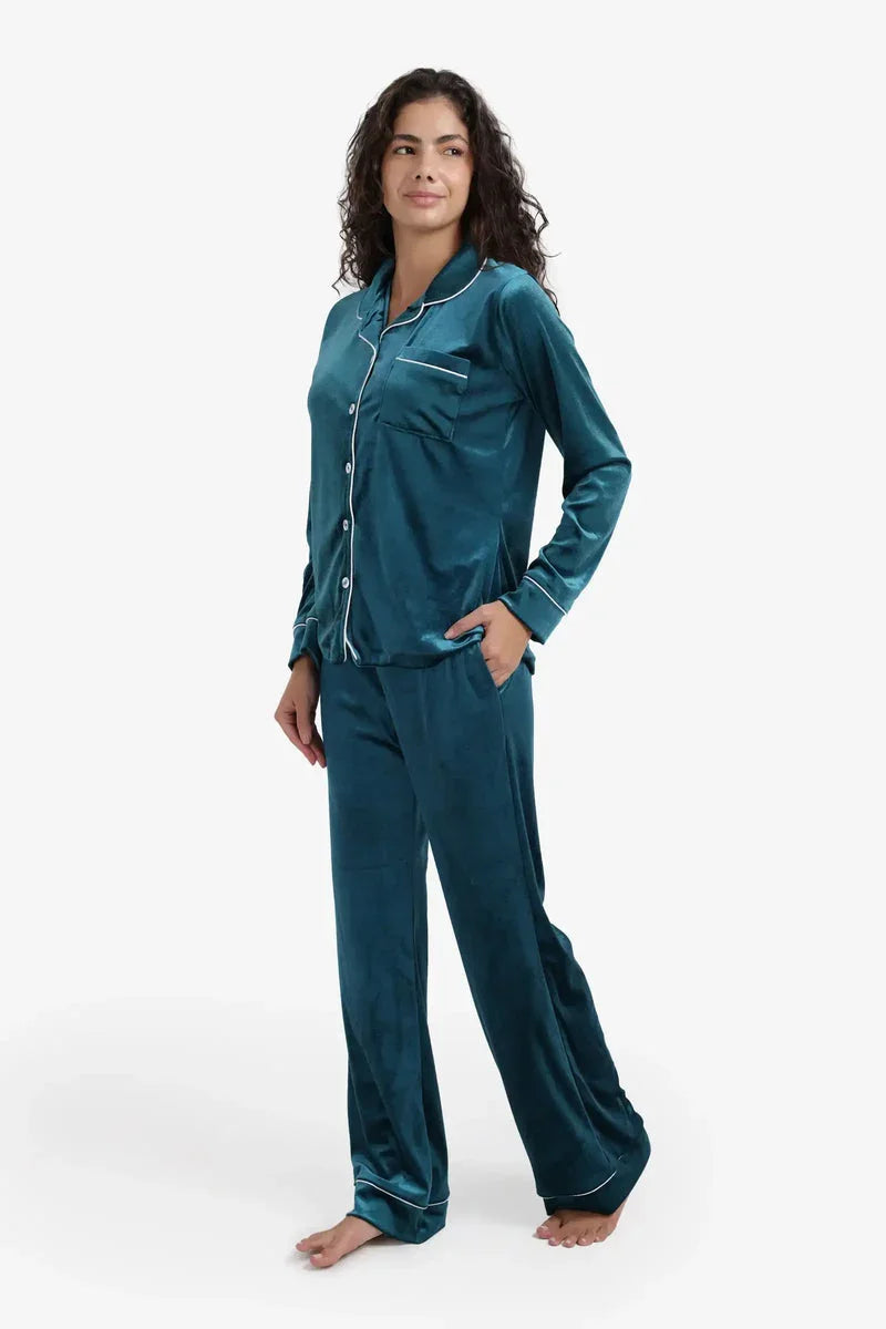 Carina - Classic Velvet Pyjama Set 13