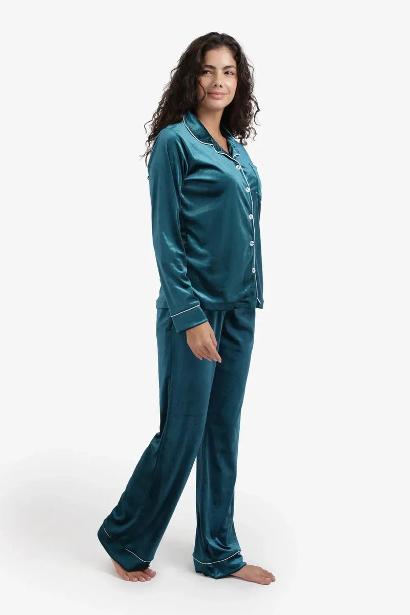 Carina - Classic Velvet Pyjama Set 8