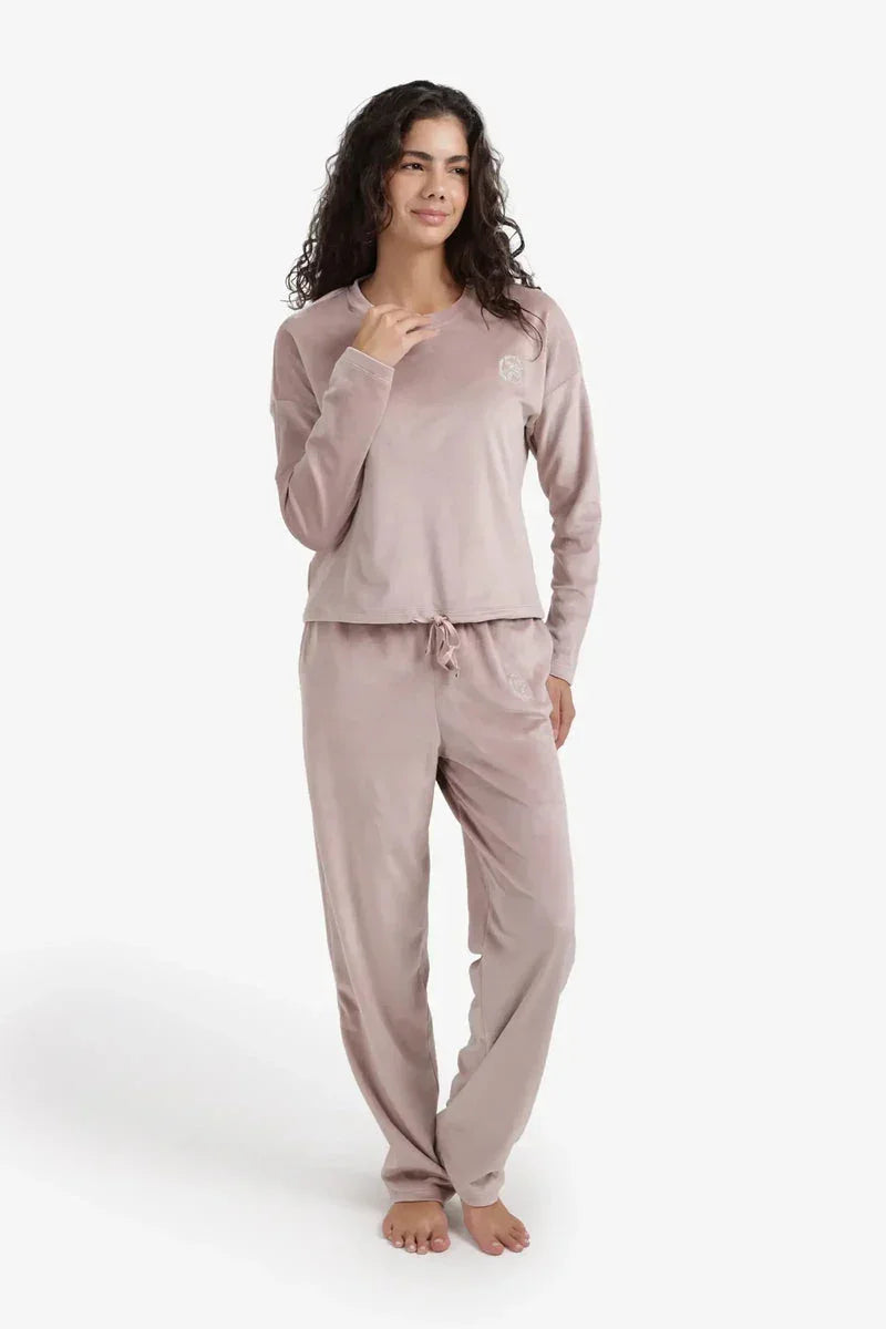 Carina - Embroidered Logo Pyjama Set 9