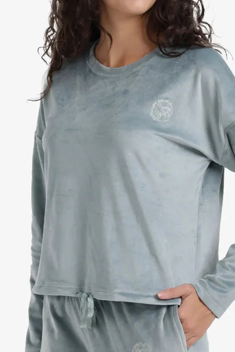 Carina - Embroidered Logo Pyjama Set 11