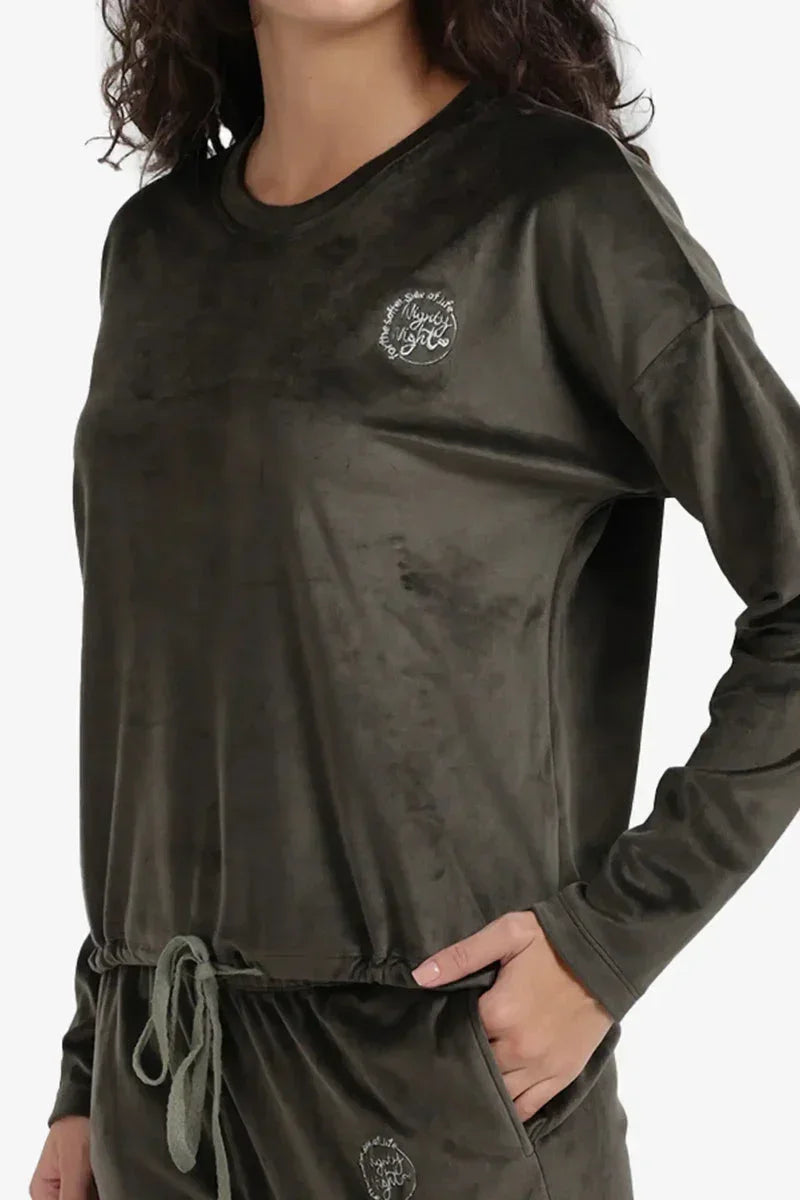 Carina - Embroidered Logo Pyjama Set 15