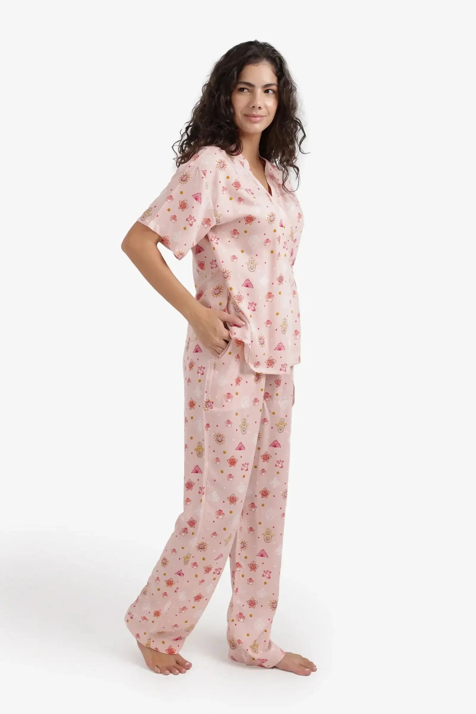 Carina - Side Tie Wrap Pyjama Set 5
