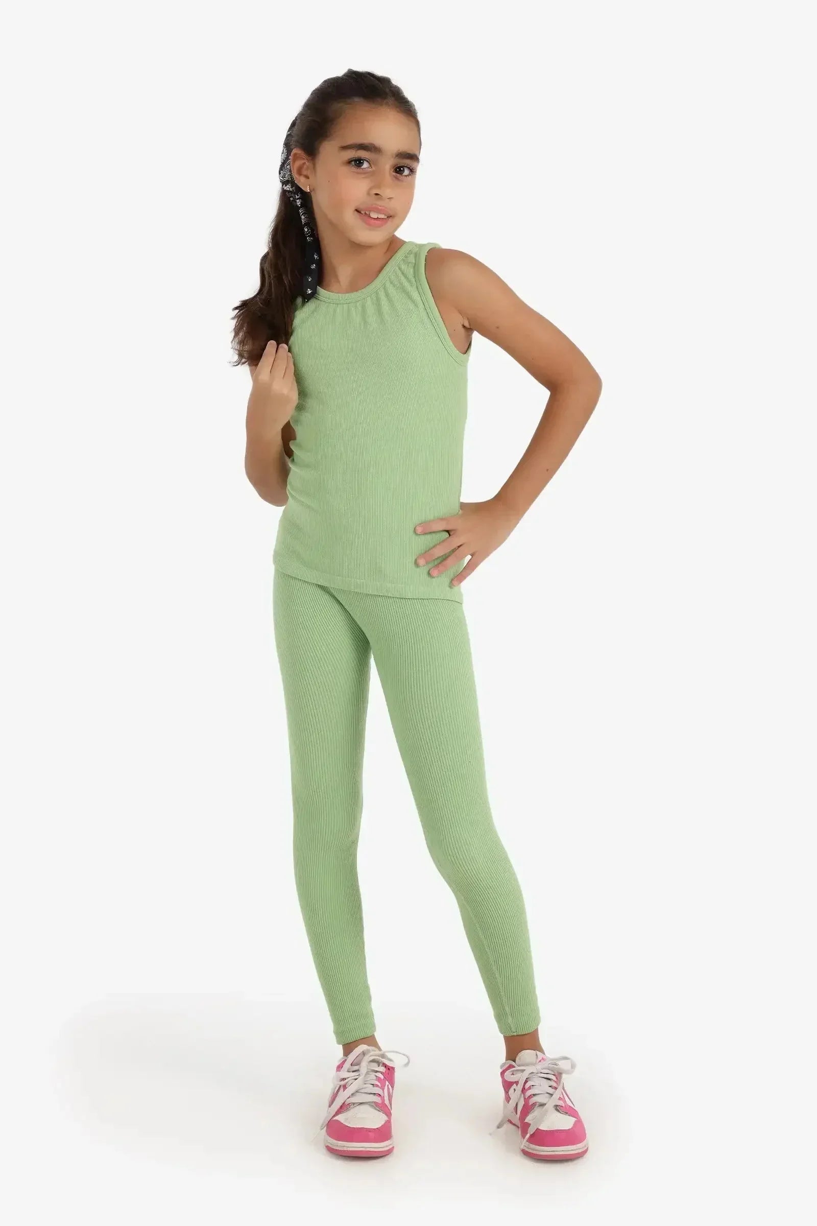 Carina - Girly Ribbed Leggings 20