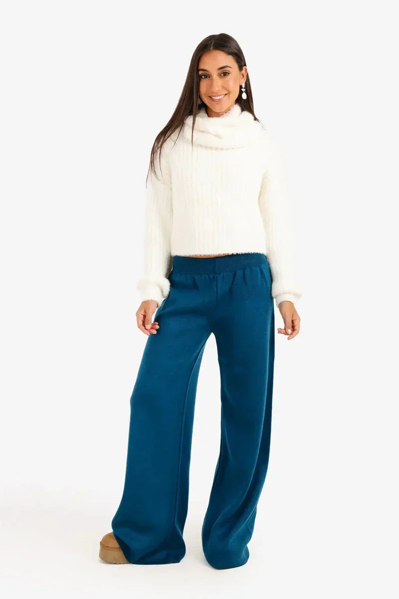 Carina - Cropped Cowl Neck Pullover 14