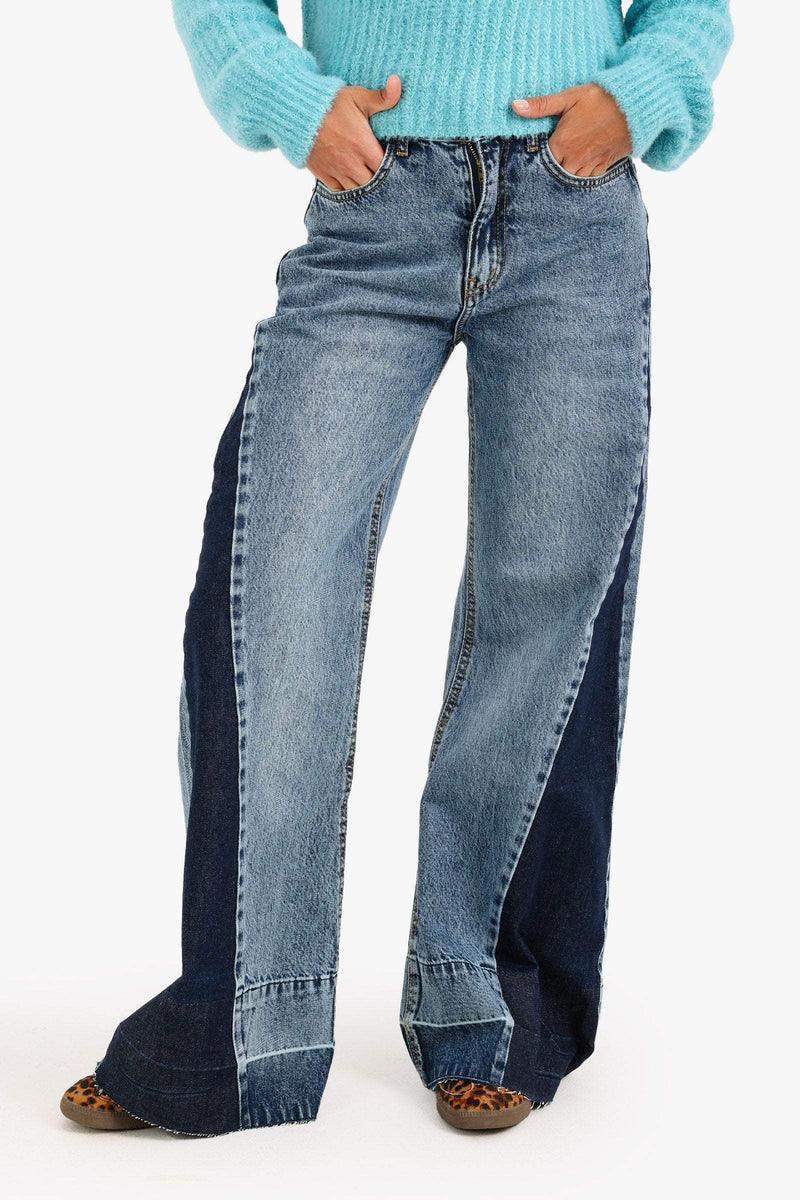 Carina - Jeans with Contrasting Panel 1