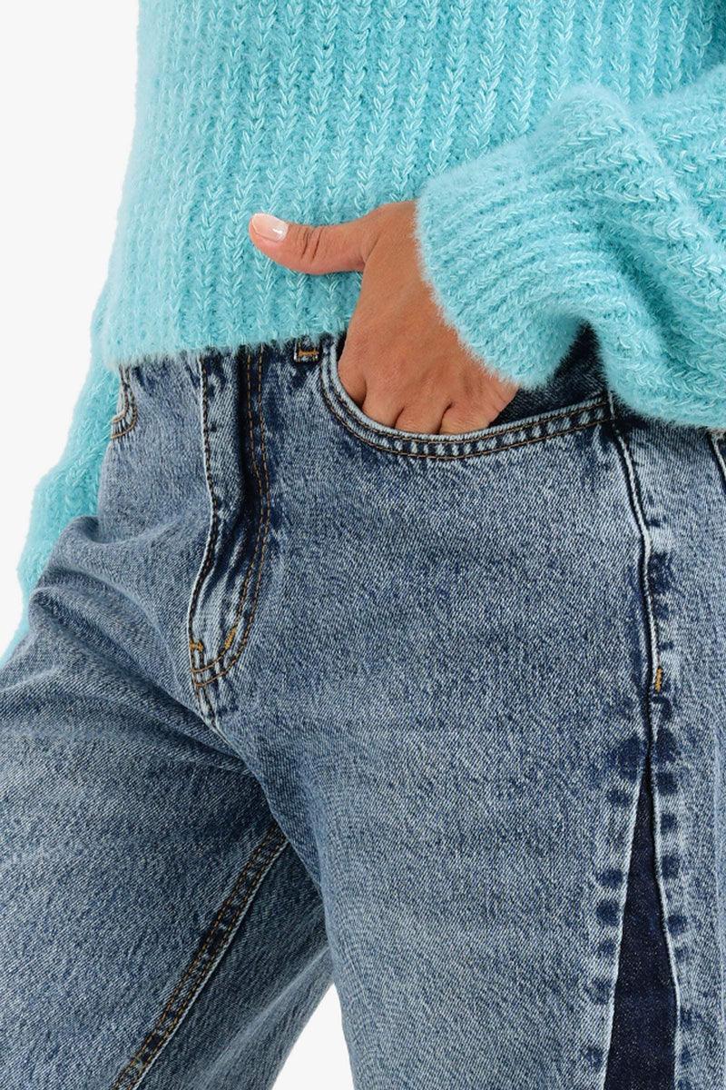 Carina - Jeans with Contrasting Panel 5