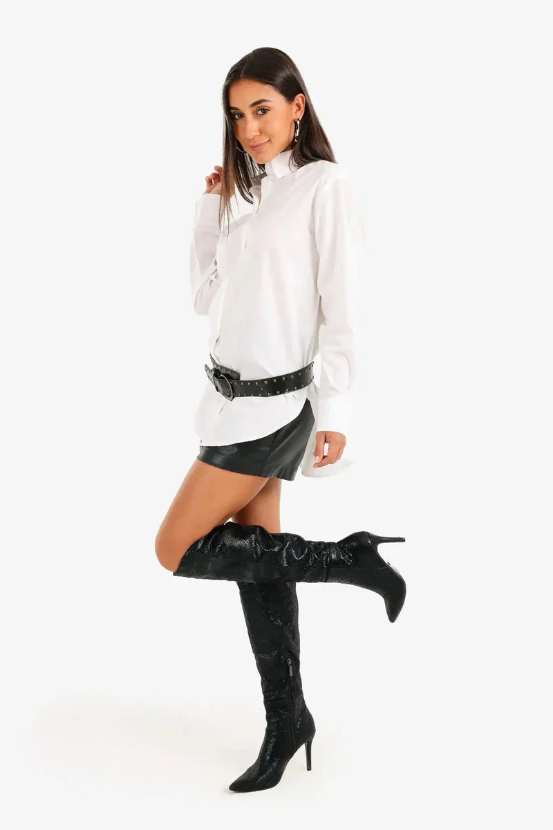 Carina - High-Low Relaxed Shirt 12