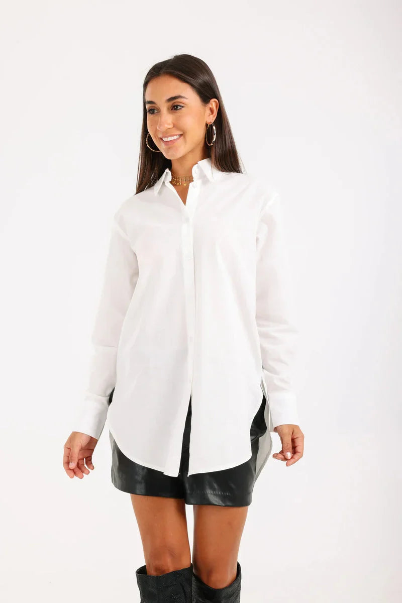 Carina - High-Low Relaxed Shirt 2