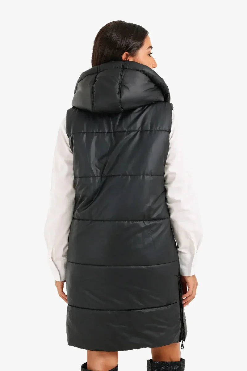 Carina - Hooded Long Puffer Vest 5