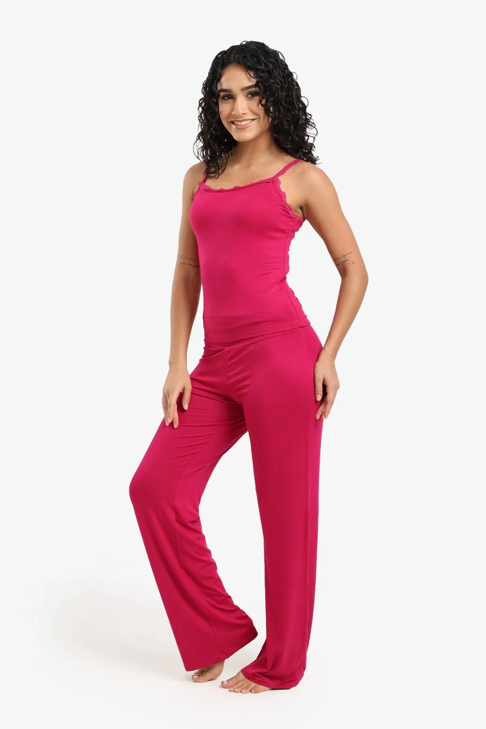 Carina - Pyjama Set With Lace Trim 10
