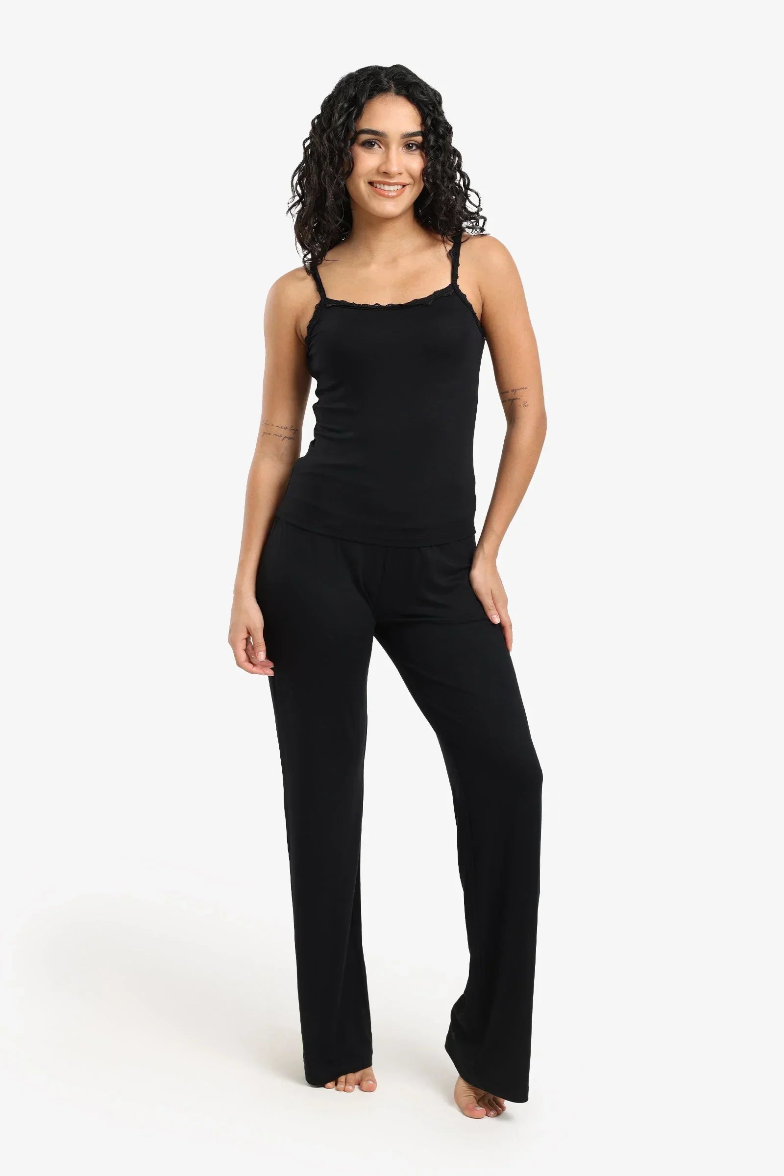 Carina - Pyjama Set With Lace Trim 1